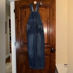 Free People Blue Denim Women Jeans Overalls
